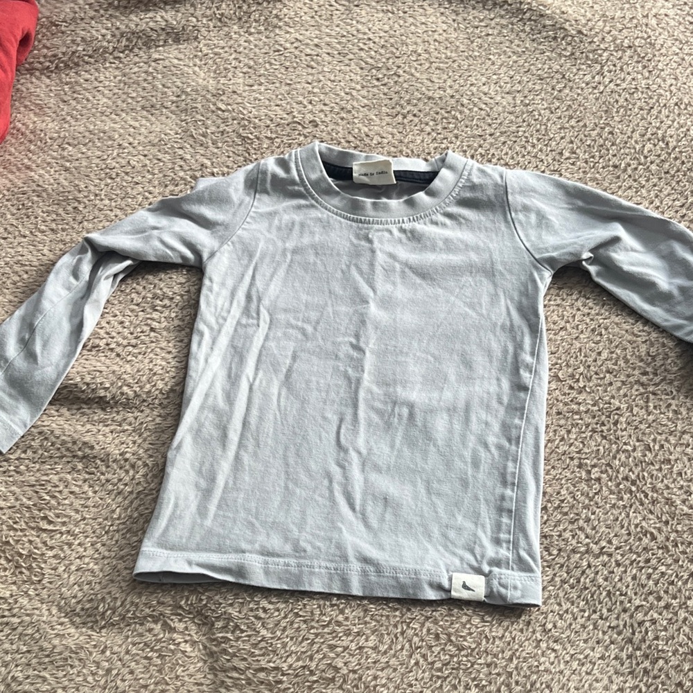 Turtledove London Light Gray Long Sleeve Tee